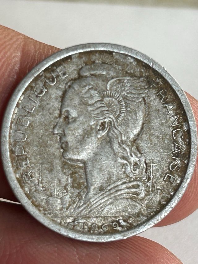 Moneda 1 Franco Territorio Afars Issas