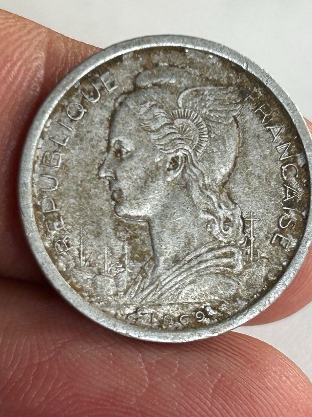 Moneda 1 Franco Territorio Afars Issas