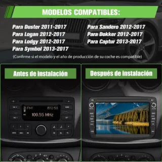 Pantalla Táctil y Cámara Coche