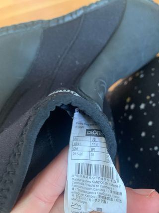 Botas neopreno Decathlon surf talla 40