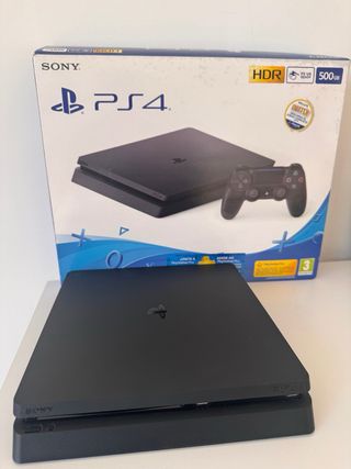 PS4 Slim Negra + Mando + 5 juegos