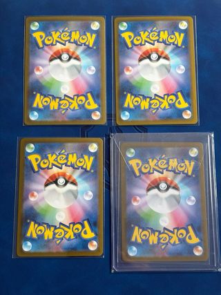 OFERTA SOLO HOY! Lote 4 cartas Pokemon.