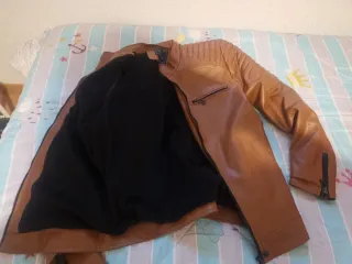 Chaqueta chico marrón