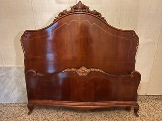 Cama antigua madera maciza