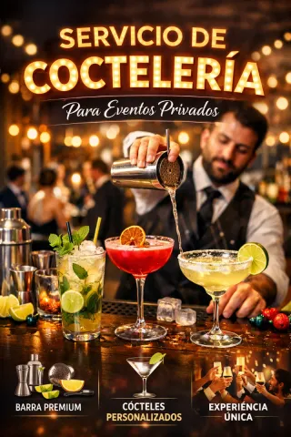 Coctelería para eventos privados