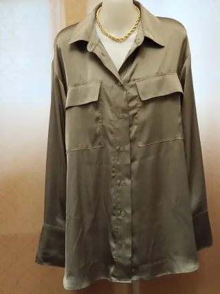 Camicia donna H&M verde taglia L