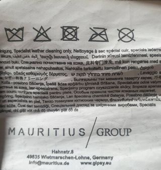 Chaqueta de cuero gris oscuro Gipsy by Mauritius