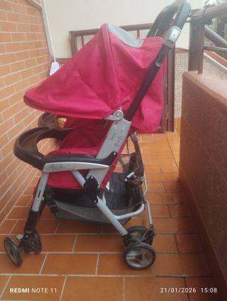 Passeggino gemellare PegPerego Aria rosso