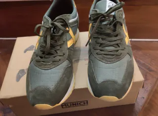 Zapatillas Munich Vintage Verde y Amarillo