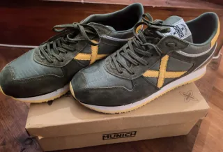 Zapatillas Munich Vintage Verde y Amarillo