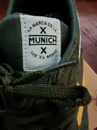 Zapatillas Munich Vintage Verde y Amarillo