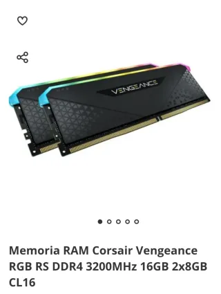 Corsair Vengeance 16GB (2x8GB) DDR4 RAM 3200 MHz