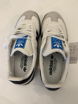 Adidas Samba Vegan OG Gris Blanco