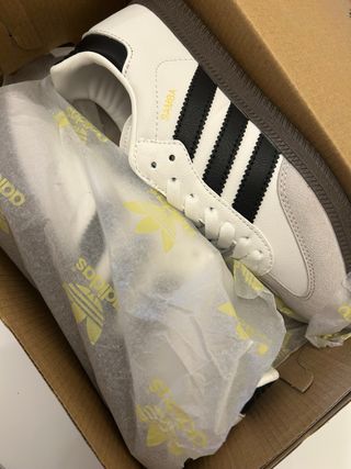 Adidas Samba Vegan OG Gris Blanco