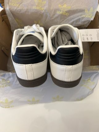 Adidas Samba Vegan OG Gris Blanco