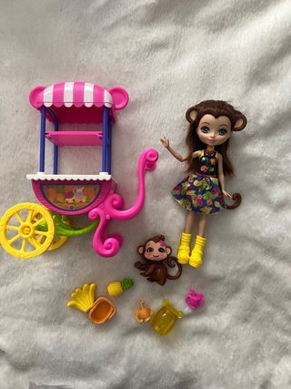Muñeca Enchantimals con Carrito y Accesorios