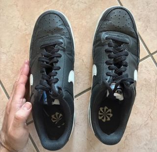 Nike Court Vision Low nere e bianche