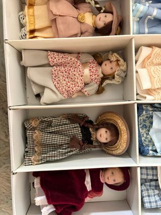 Lotto 14 Bambole Vintage in Porcellana e Ceramica