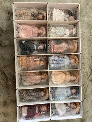 Lotto 14 Bambole Vintage in Porcellana e Ceramica