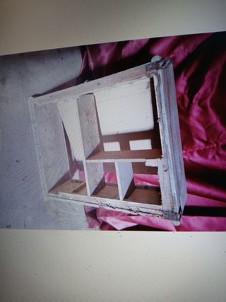 Botiquín antiguo madera mueble baño