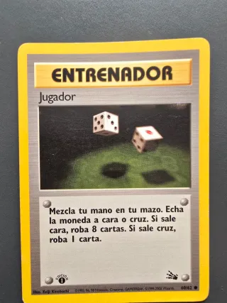 Carta Pokémon Entrenador Jugador 1a Edición