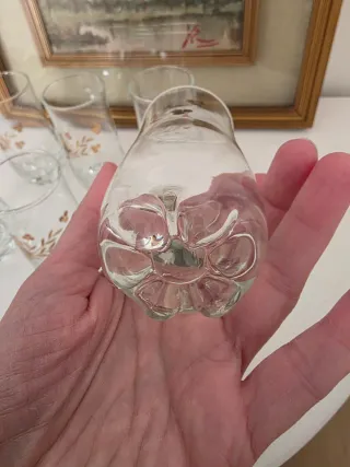 Sei bicchieri decorati oro