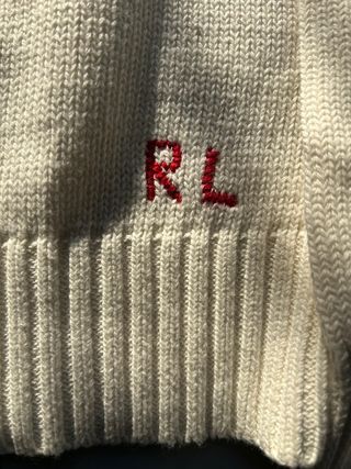 Maglione Polo Ralph Lauren Polo Bear Bianco NUOVO