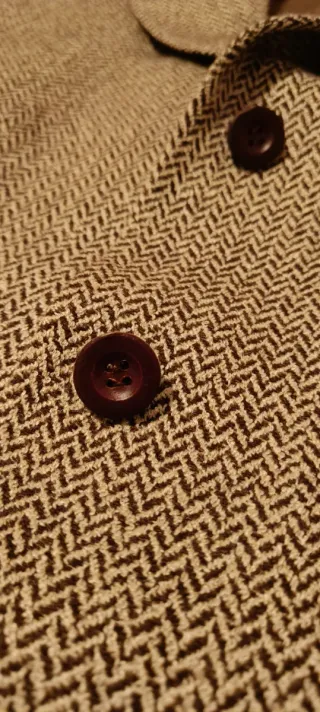 Blazer marrón y beige