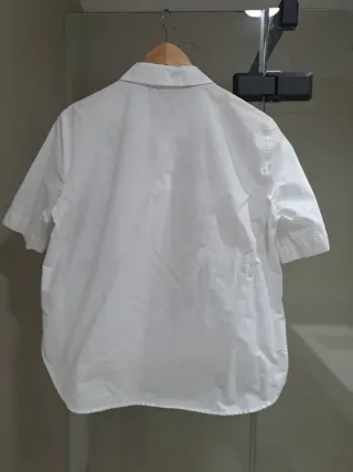 Camisa Zara bordada mujer talla L .