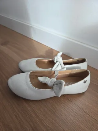 Zapatillas ballet Gioseppo piel blanca talla 35