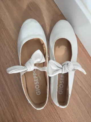 Zapatillas ballet Gioseppo piel blanca talla 35