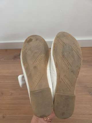 Zapatillas ballet Gioseppo piel blanca talla 35