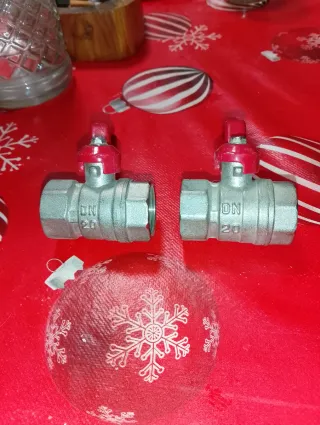 2 Llaves de paso DN 20 de 3/4