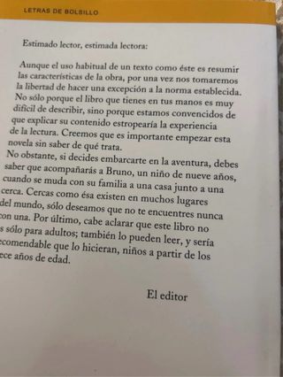 El niño con el pijama de rayas/ The Boy in the ...