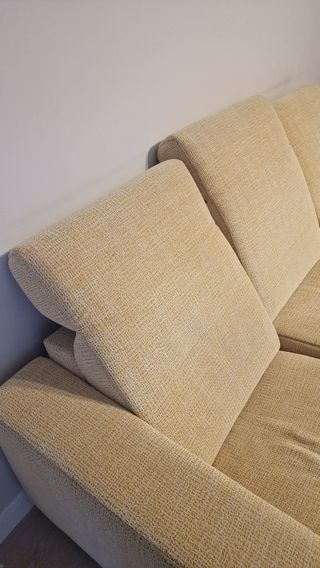 Sofás 3 y 2 plazas beige tela
