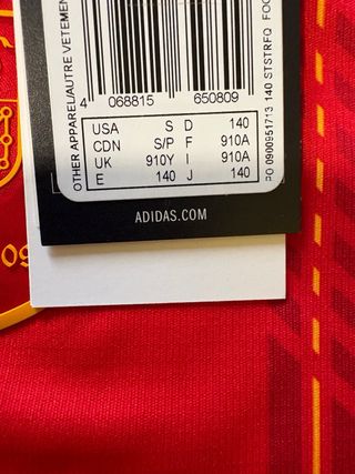 Equipación España Niño Pedri 20 Adidas 140cm