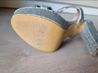 Sandalias de fiesta / boda plateadas