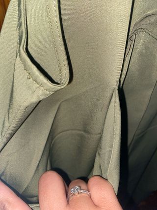 Mono largo tela verde oliva