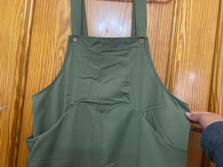 Mono largo tela verde oliva