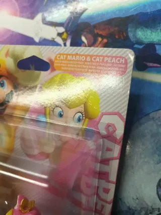 Amiibo Super Mario Cat Mario & Peach