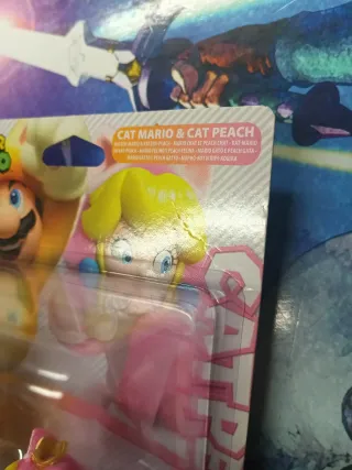 Amiibo Super Mario Cat Mario & Peach