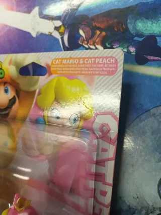 Amiibo Super Mario Cat Mario & Peach