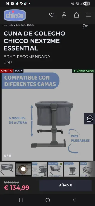 Minicuna colecho Chicco