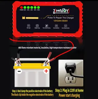 Cargador Batería Coche 12V 2AH-50AH