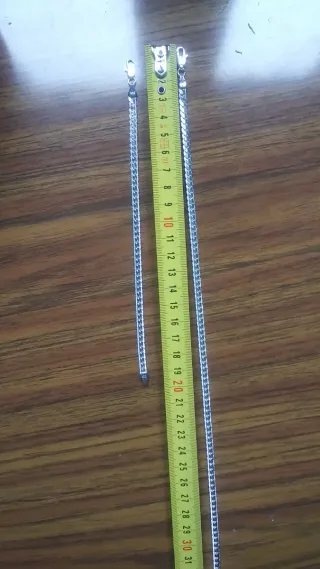 Conjunto collar y pulsera unisex de plata 925