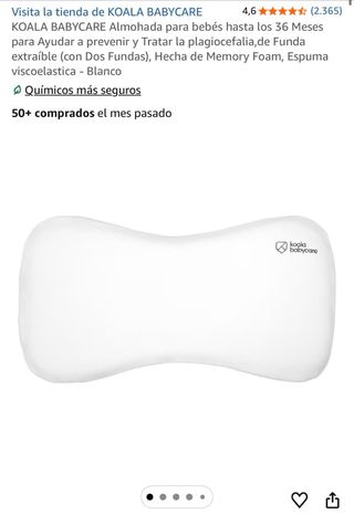 Almohada KOALA BABYCARE + 2 fundas