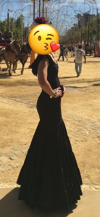 Traje de flamenca negro
