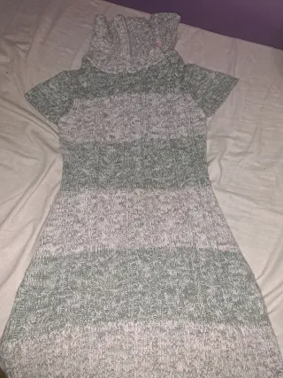 Vestido de punto con rayas
