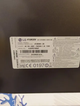 TV LG 47" webOS