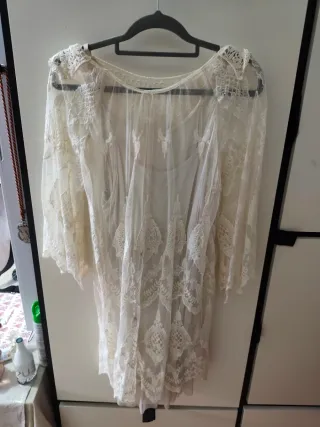 Vestido de encaje blanco